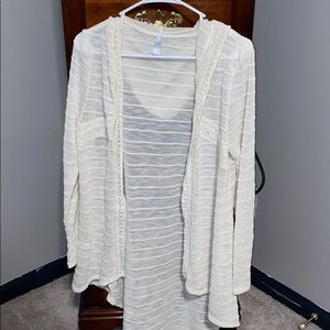 White light cardigan
